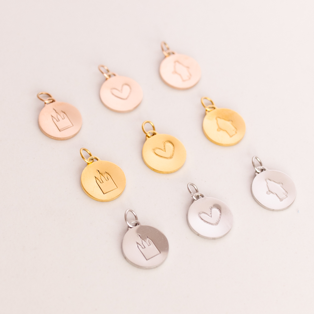 Stamped Christus Charm Necklace - LDP-CHRIST-STAMP