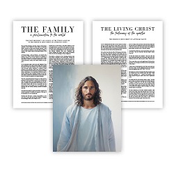 Living Water Proclamation Set - Framed/Unframed Wall Art family proclamation, framed lds art, lds art, lds proclamation, lds family proclamation, living christ