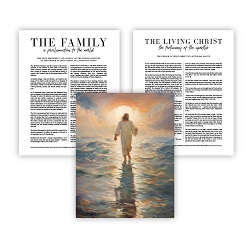 Be Not Afraid Proclamation Set - Framed/Unframed Wall Art family proclamation, framed lds art, lds art, lds proclamation, lds family proclamation, living christ