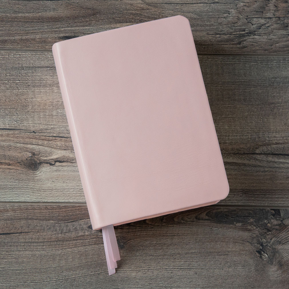 Hand-Bound Genuine Leather Triple - Blush Pink - LDP-HB-RT-BPK