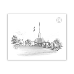 Atlanta Georgia Temple - Sketch 