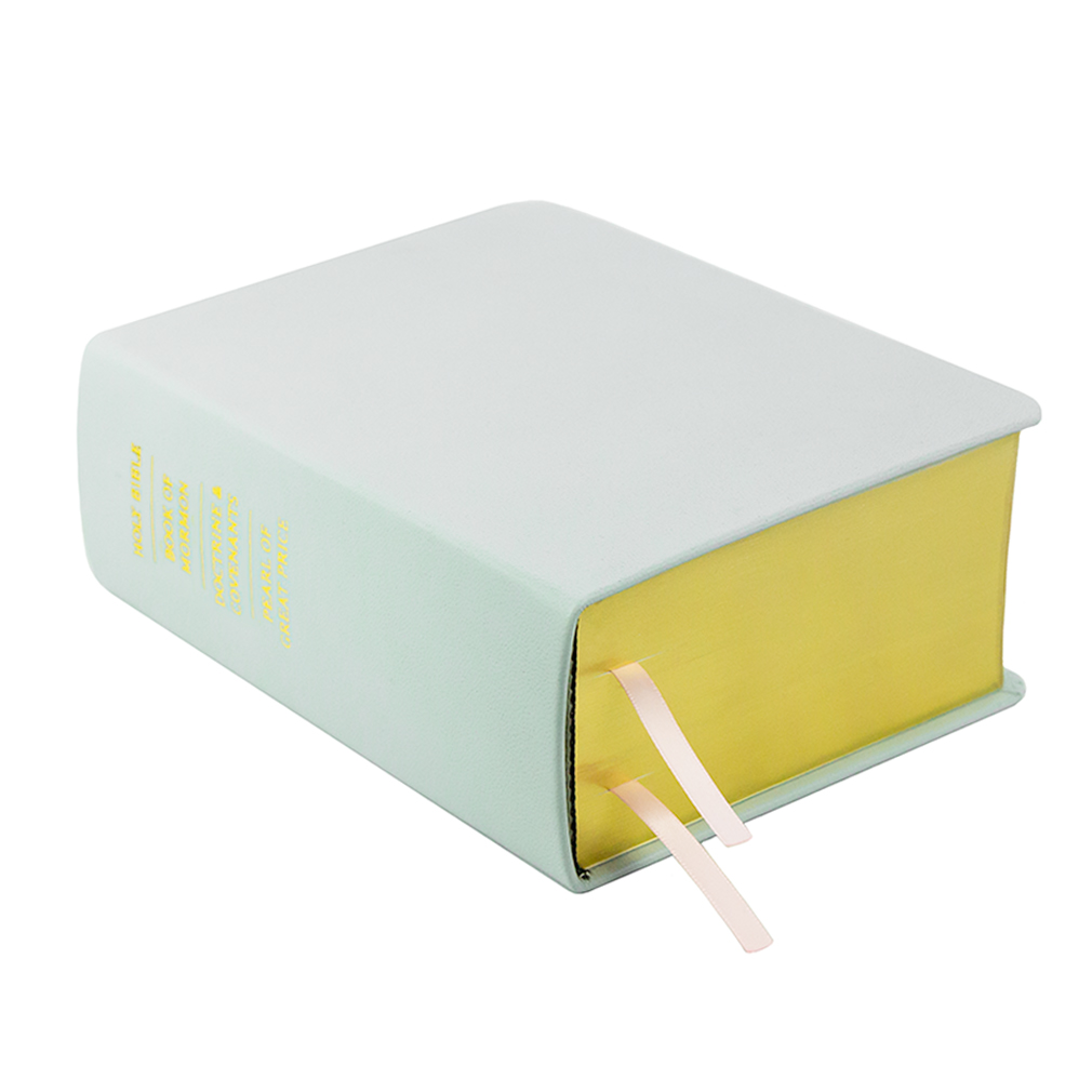 Hand-Bound Genuine Leather Quad - Baby Blue - LDP-HB-RQ-BBL