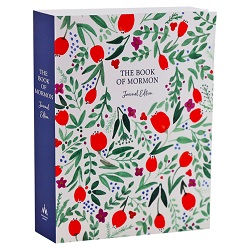 The Book of Mormon Journal Edition - Red Floral book of mormon journal edition, book of mormon floral, floral journal 