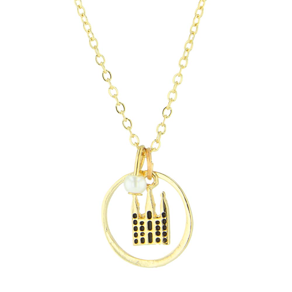 Gold I Love to See the Temple Necklace - DBS-MJ47G