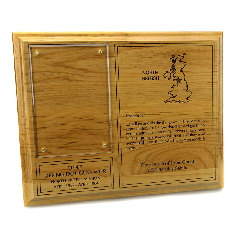 Wood Missionary Plaque 