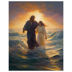 The Elements Sweetly Rest - Framed/Unframed Wall Art lds art, jesus lds art, framed lds art, lds artwork, lds wall art, jesus christ lds art