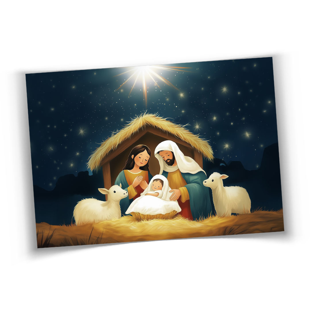 Nativity Blessing - Minicard - LDP-ART-P-DA-NTVY-3X4