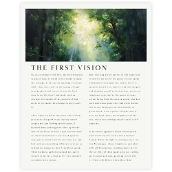 The First Vision Wall Art - Framed/Unframed framed art, framed lds art, inspirational art, framed inspirational art, lds art, first vision, first vision art