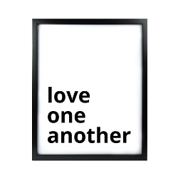 Love One Another LDS Quote Wall Art - Modern Love One Another LDS Quote Wall Art, lds quote wall art, lds wall art, framed lds quote, word art