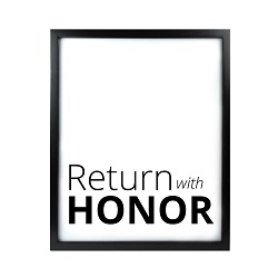 Return With Honor LDS Quote Wall Art - Modern Return With Honor LDS Quote Wall Art, lds quote wall art, lds wall art, framed lds quote, word art