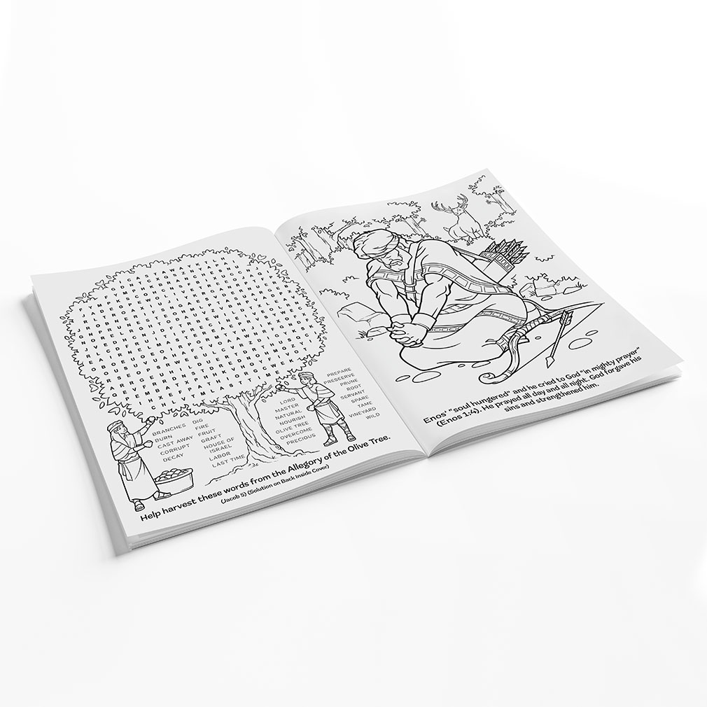 Book of Mormon Coloring &amp; Activity Book - LDP-CB-BOM