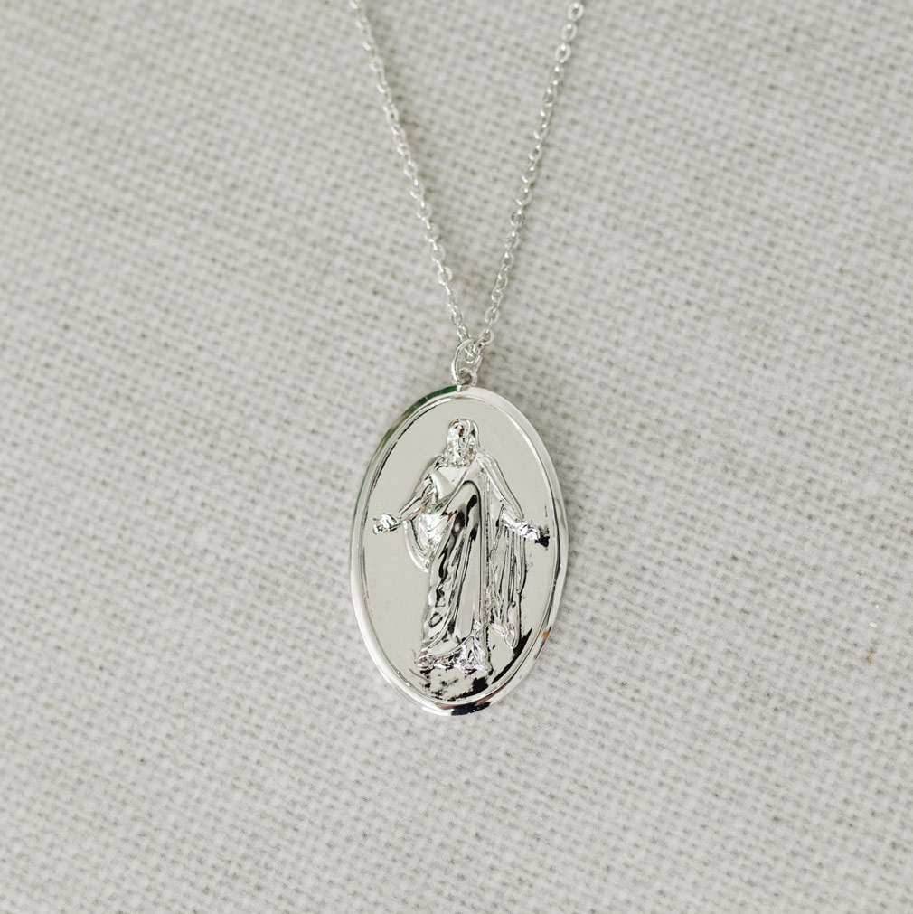 Christus Pendant Necklace - Silver/Gold - LDP-CHRIST-PEN