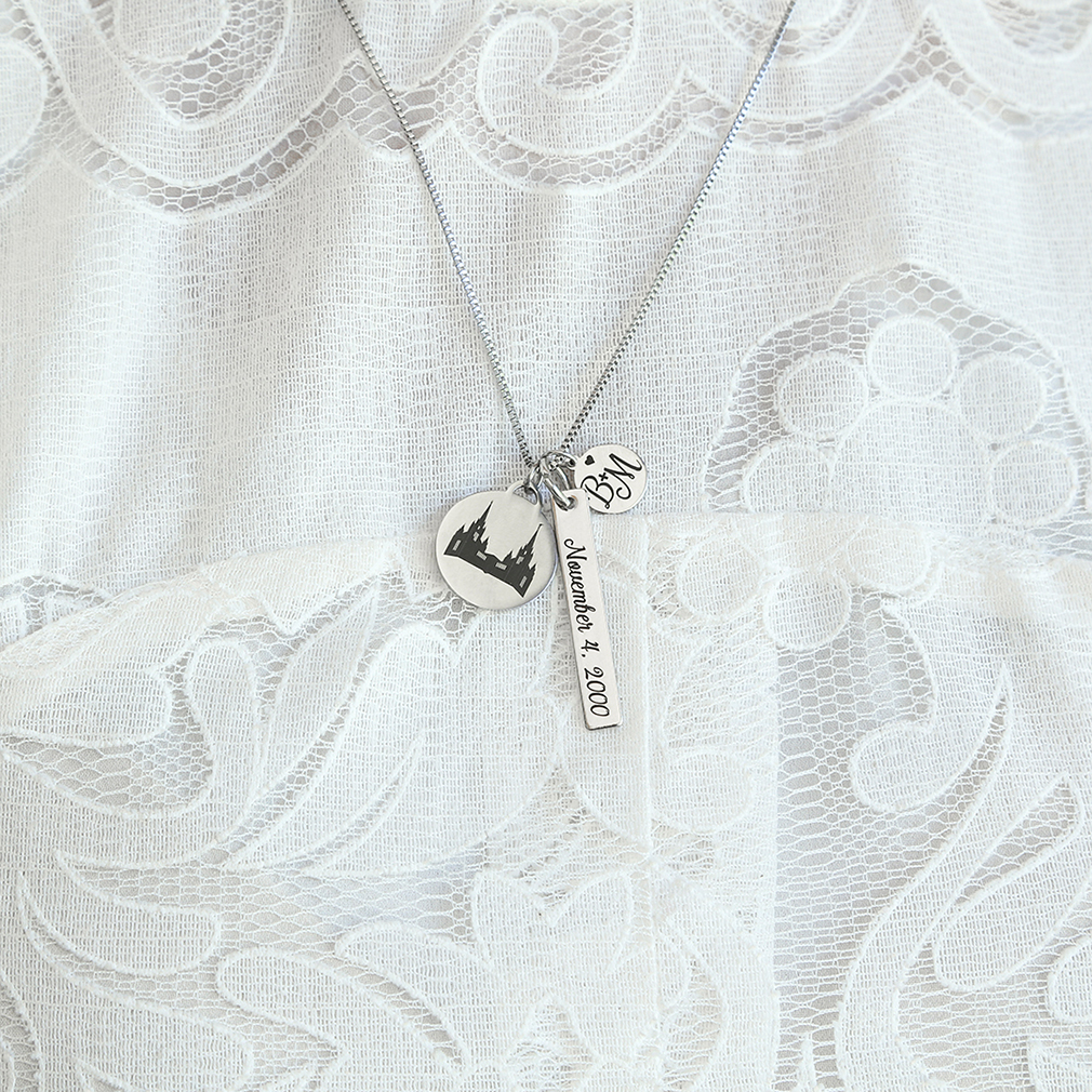 For Eternity Temple Charm Necklace - LDP-ETCN-CPN-VBN-CHN