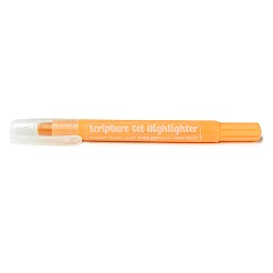 Orange Scripture Gel Highlighter scripture pencil, scripture crayon, scripture highlighters, scripture markers, orange highlighter