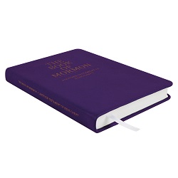 Hand-Bound Genuine Leather Book of Mormon - Violet purple lds scriptures, custom lds scriptures, purple lds scripture, purple Book of Mormon,color Book of Mormon scriptures,purple Book of Mormon scriptures