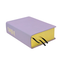 Large Hand-Bound Genuine Leather Quad - Lavender purple lds scriptures, custom lds scriptures, purple lds scripture, purple quad,color quad scriptures,purple quad scriptures