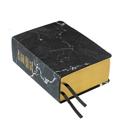 Large Hand-Bound Genuine Leather Quad - Marquina Marble marble scriptures, marble lds scriptures, marble pattern, marble pattern scriptures, pattern scriptures, patterned scriptures, marble
