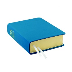 Hand-Bound Genuine Leather Bible - Aqua Blue blue lds scriptures, custom lds scriptures, blue lds scripture, blue Bible combination,color Bible combination scriptures,blue Bible combination scriptures