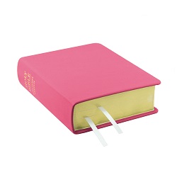 Hand-Bound Genuine Leather Bible - Pink pink lds scriptures, custom lds scriptures, pink lds scripture, pink Bible combination, color Bible combination scriptures,pink Bible combination scriptures