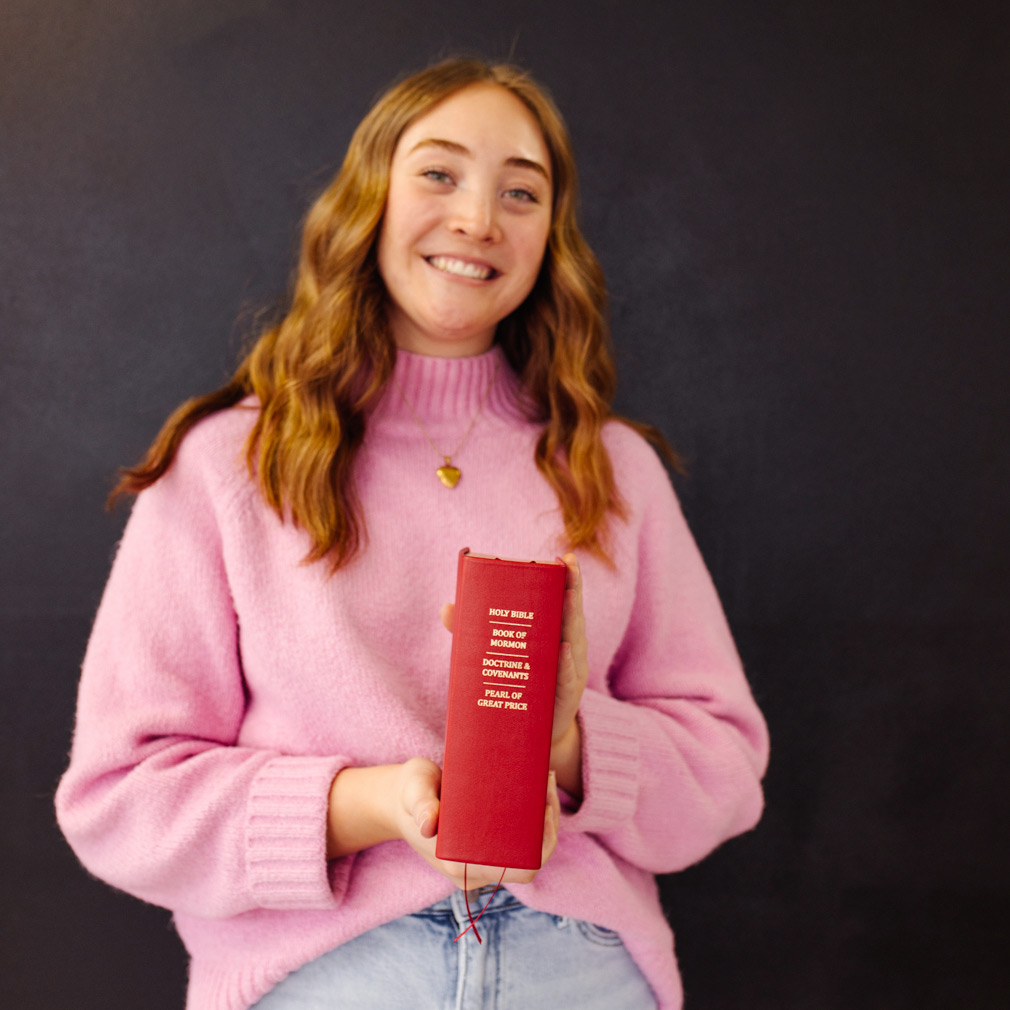 Hand-Bound Genuine Leather Quad - Cherry Red - LDP-HB-RQ-CHR