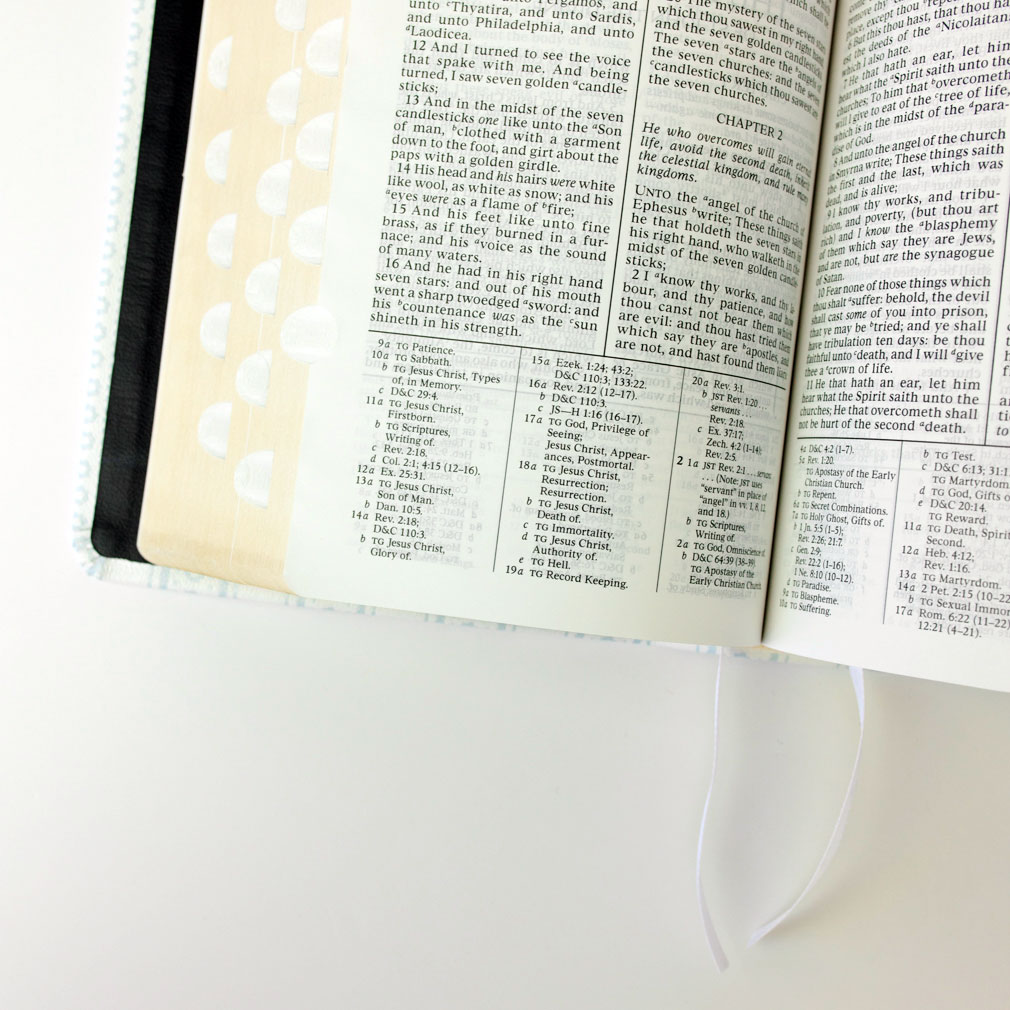 Hand-Bound Genuine Leather Quad - Cloud Ribbon - LDP-HB-RQ-CR