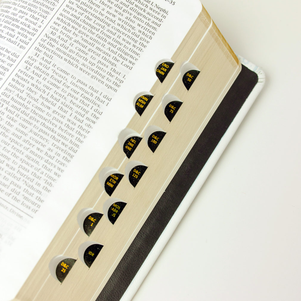 Hand-Bound Genuine Leather Quad - Cloud Ribbon - LDP-HB-RQ-CR