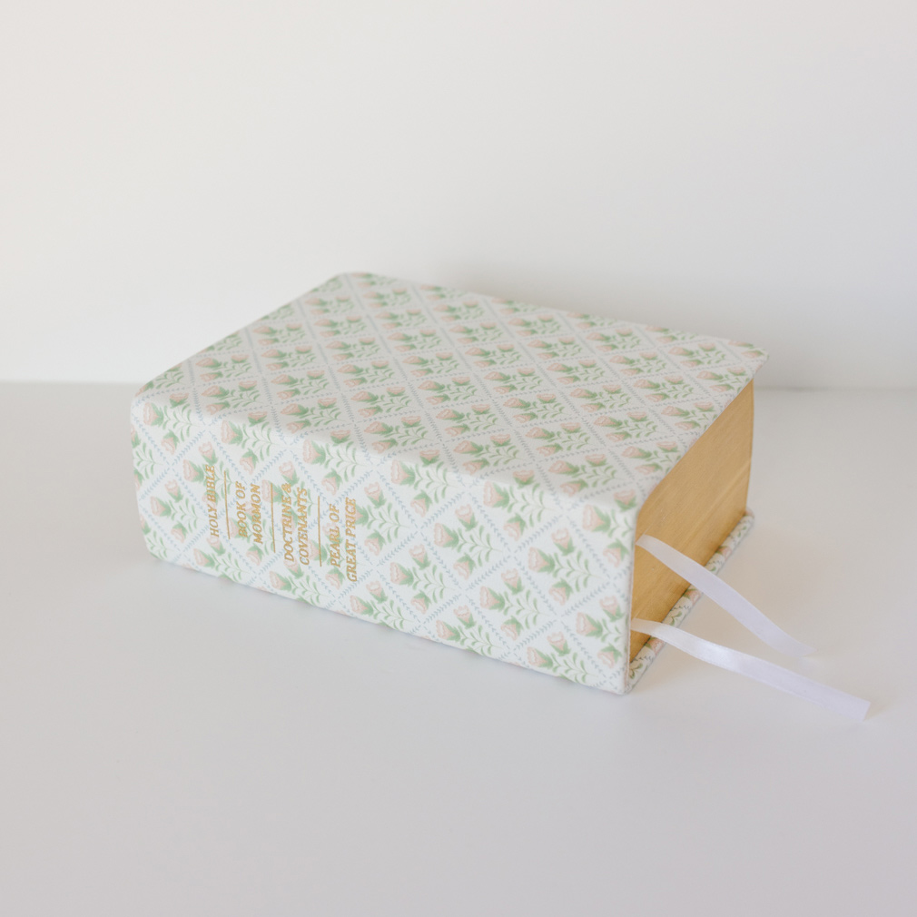 Hand-Bound Genuine Leather Quad - Heirloom Floral - LDP-HB-RQ-HF