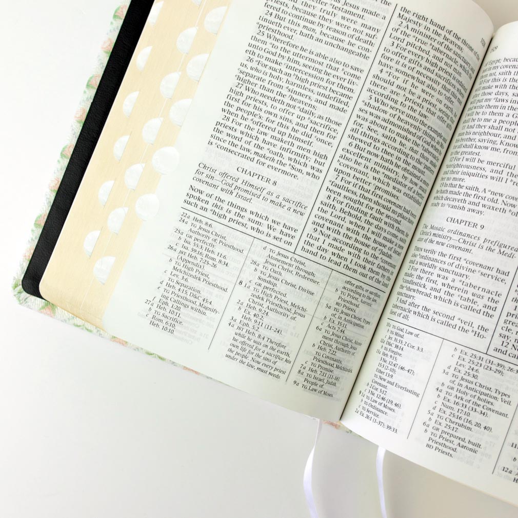 Hand-Bound Genuine Leather Quad - Heirloom Floral - LDP-HB-RQ-HF