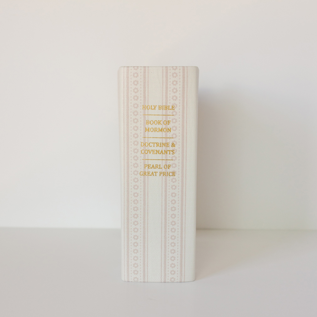 Hand-Bound Genuine Leather Quad - Petal Ribbon - LDP-HB-RQ-PTR