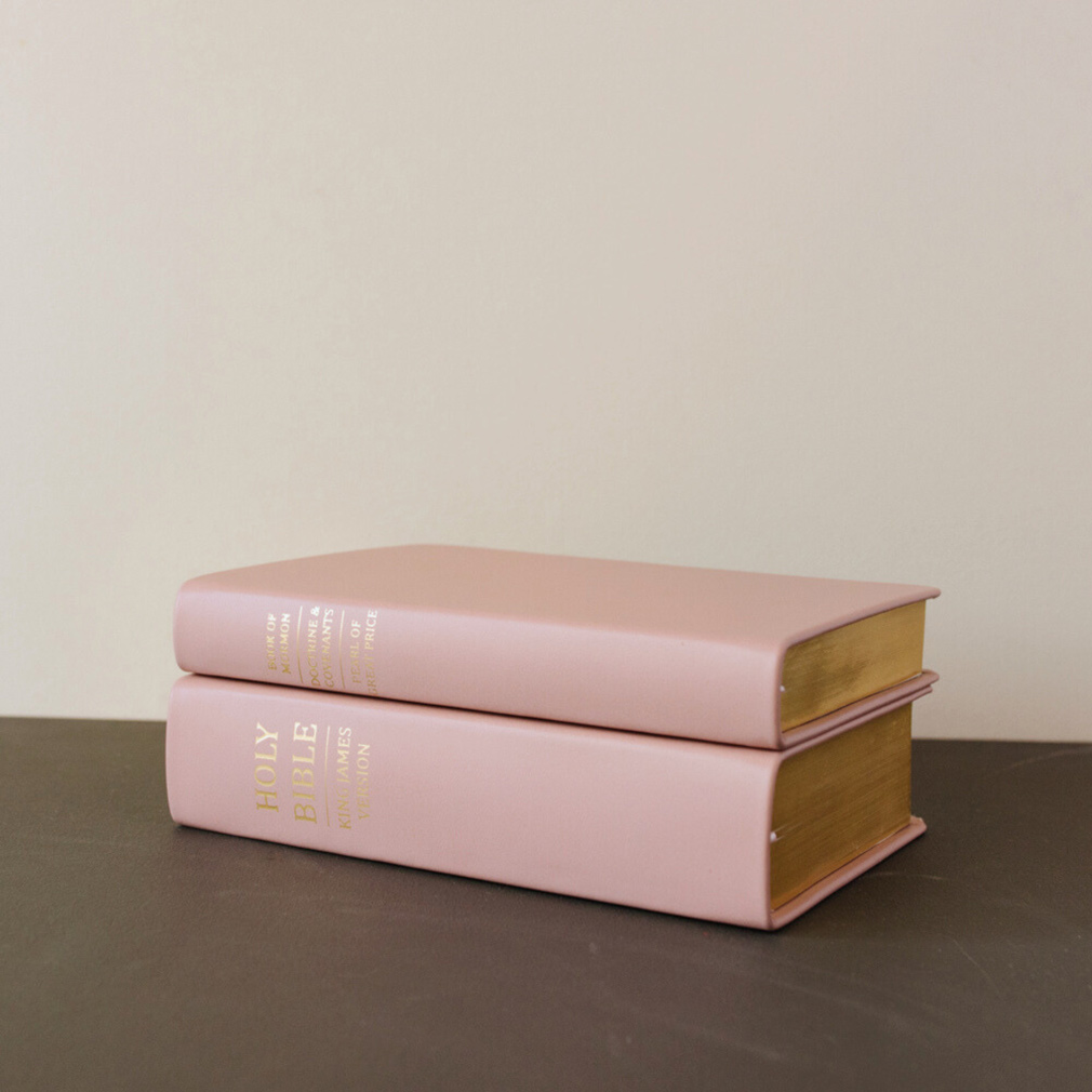 Hand-Bound Genuine Leather Triple - Blush Pink - LDP-HB-RT-BPK