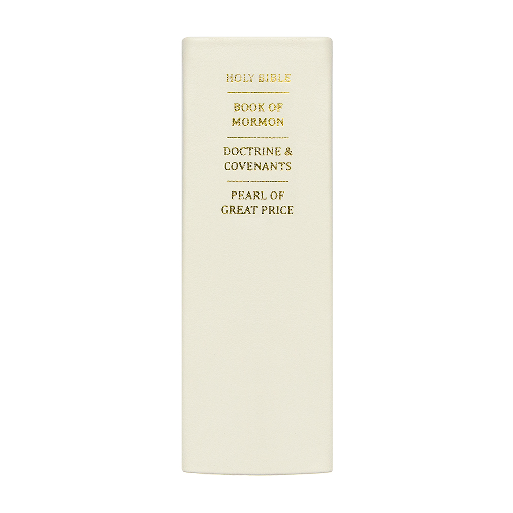 Hand-Bound Genuine Leather Quad - White - LDP-HB-RQ-WHT