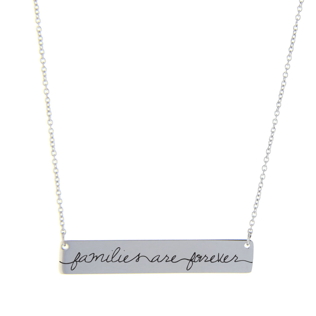 Families are Forever Bar Necklace - LDP-HBN108