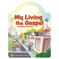 Living the Gospel Jelly Sticker Quiet Book gospel quiet book, church quiet book, lds quiet book, lds jelly book, jelly quiet book, sticker book, lds sticker book, gospel sticker book, lds gospel sticker book, lds gospel quiet book