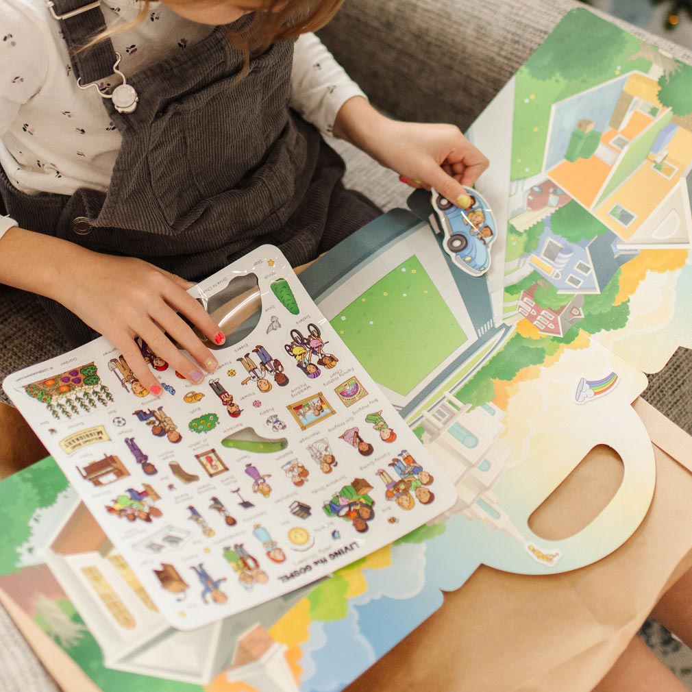 Living the Gospel Jelly Sticker Quiet Book - LDP-JQB-LG