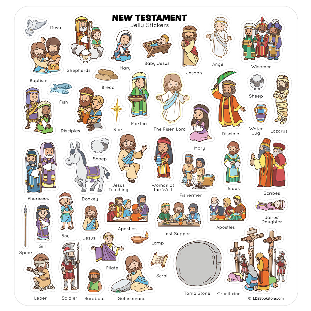 New Testament Jelly Sticker Quiet Book - LDP-JQB-NT