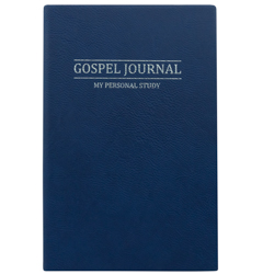 Basic Gospel Study Journal - Blue lds study journal, gospel study journal, personalized lds journal