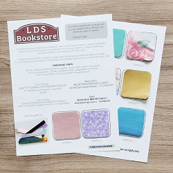 Hand-Bound Scripture Leather Sample Sheet 