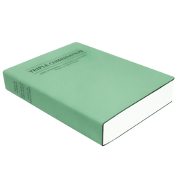 Leatherette Triple - Teal color lds scriptures, teal lds scriptures, turquoise lds scriptures, blue lds scriptures, green lds scriptures, 