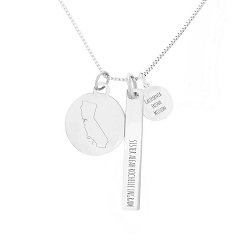 Personalized Mission Charm Necklace 