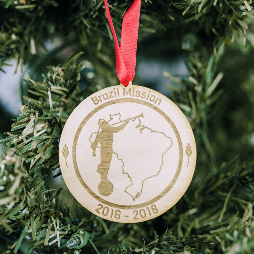 Wheat Mission Ornament - Wood - LDP-ORN-MISSION-WHEAT-WOOD