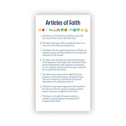 Articles of Faith Pocket Card - Kids 