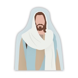 Jesus Christ Vinyl Sticker jesus christ sticker, lds jesus christ sticker, lds stickers, lds jesus sticker, jesus stickers