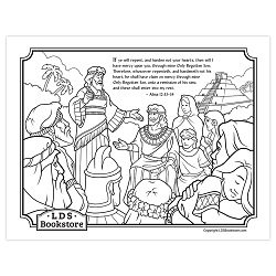 Alma and Amulek Book of Mormon Coloring Page - Digital Download alma and amulek coloring page, come follow me coloring page, come follow me activity, book of mormon coloring page