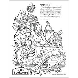Anti-Nephi-Lehies Book of Mormon Coloring Page - Digital Download anti nephi lehies coloring page, book of mormon coloring page, 