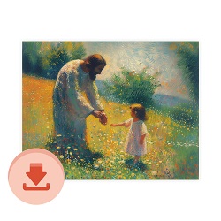 Lead Me, Guide Me - Digital Download Art digital download, printable art, lds art, jesus art