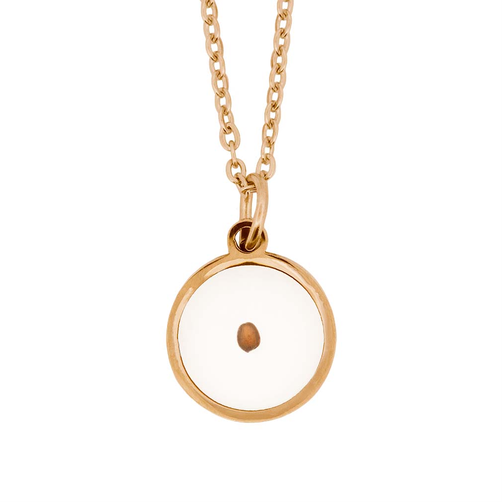 Circle Mustard Seed Necklace - LDP-MSEED-CIR
