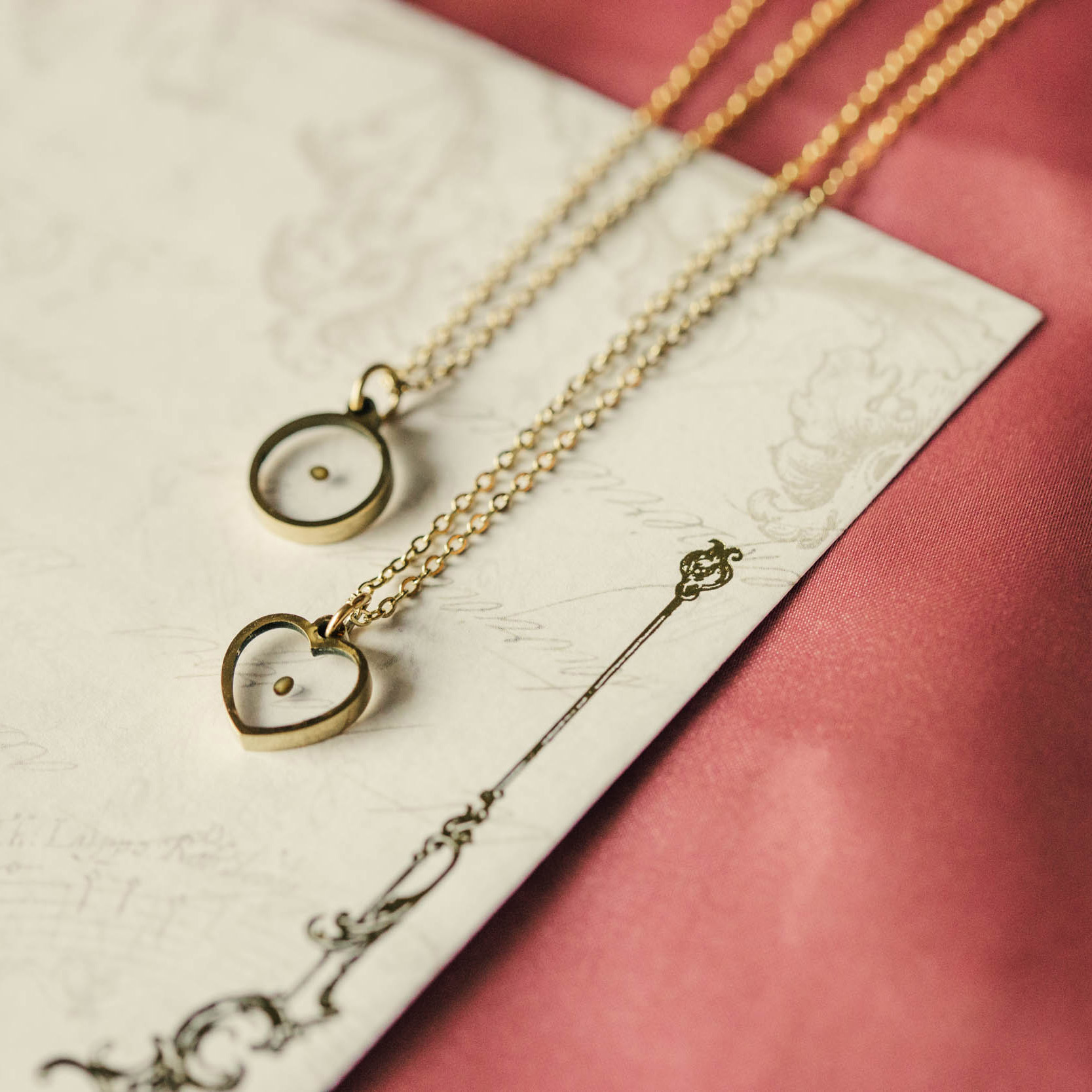 Heart Mustard Seed Necklace - LDP-MSEED-HRT