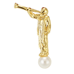 Moroni Tie Tack w/ Pearl 