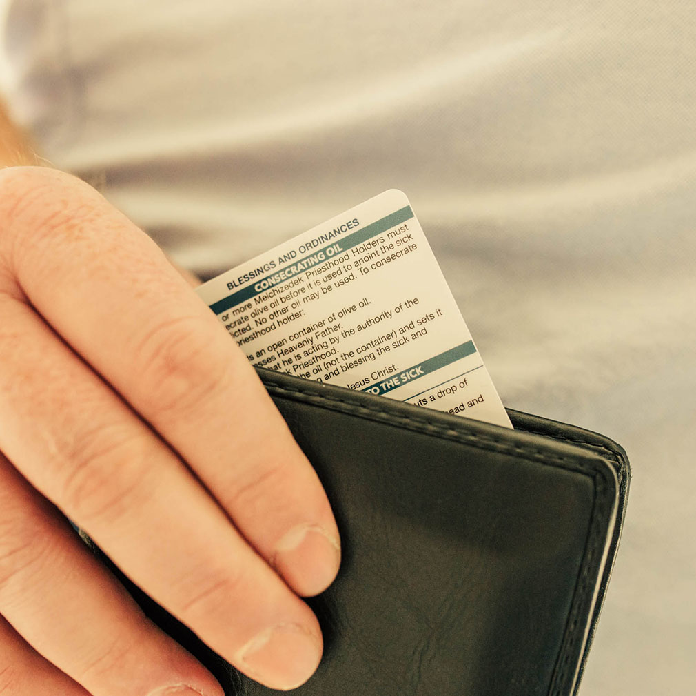 Pocket Priesthood Ordinance Card - LDP-CRD226