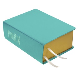 Pre-Made Hand-Bound Genuine Leather Quad - Teal teal scriptures, teal quad, blue lds scriptures, teal lds scriptures, 